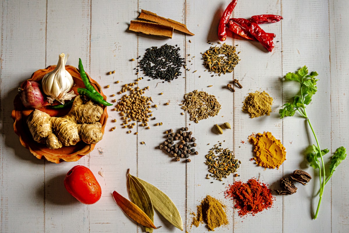 Ginger and turmeric