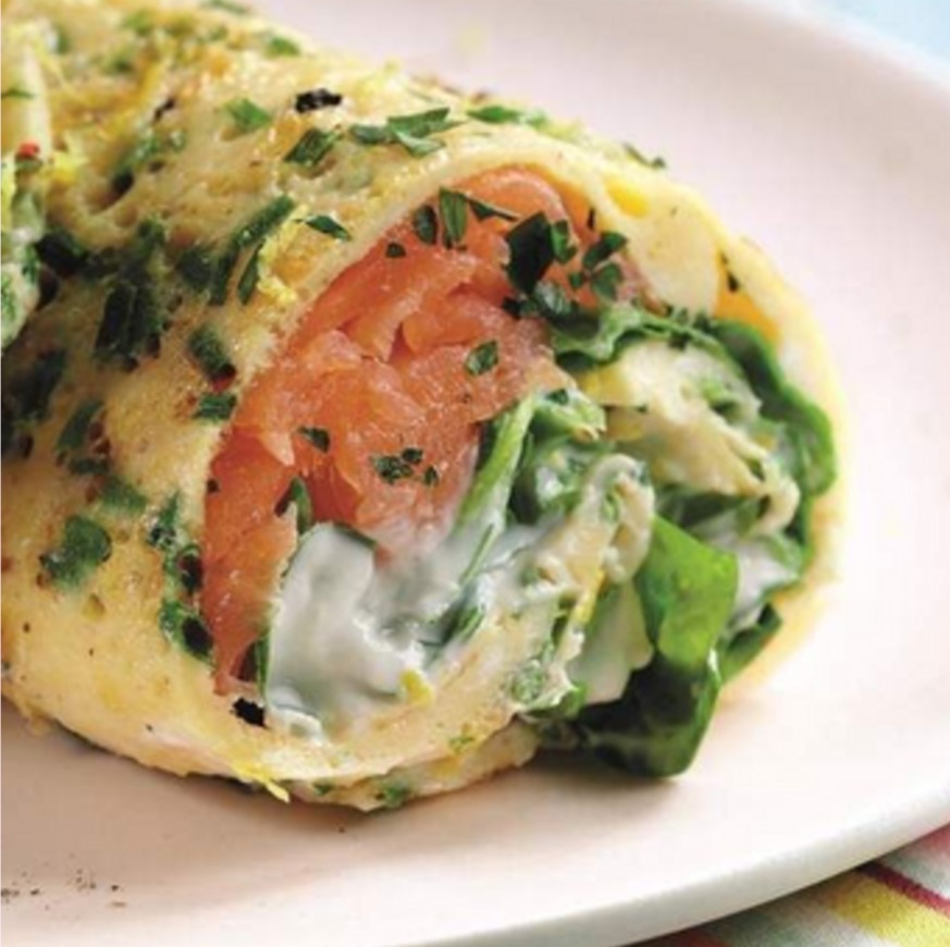 Salmon & Egg Roll-Ups