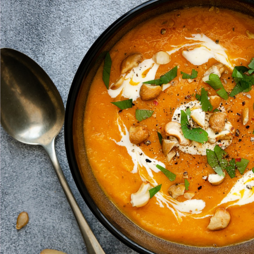 Spiced Squash & Cashew Soup